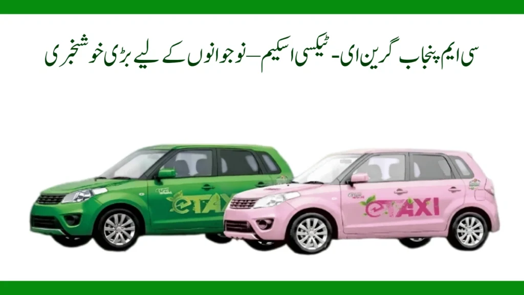 CM Punjab Green E-Taxi Scheme
